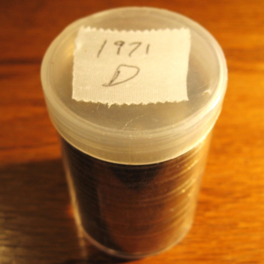 1971 D EISENHOWER 1 DOLLAR COINS ROLL OF 20